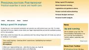 Personalisation partnership website by AlbanyWeb