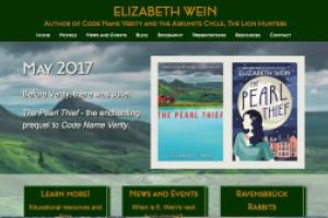 Refreshed website for Elizabeth Wein by AlbanyWeb