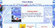 Splash page for Hilary McKay promoting her new book Fairy Tales