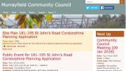 Murrayfield Community Council homepage by AlbanyWeb