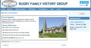 Rugby Family History sample parish listing